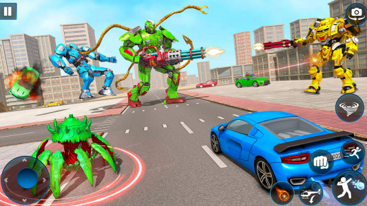 اسکرین شات 3 بازی Octopus Robot Car Robot Game