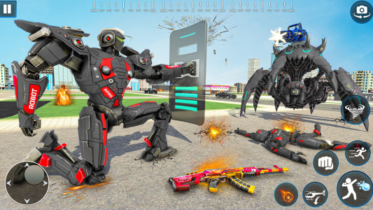 اسکرین شات 1 بازی Octopus Robot Car Robot Game