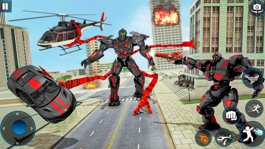 اسکرین شات 2 بازی Octopus Robot Car Robot Game