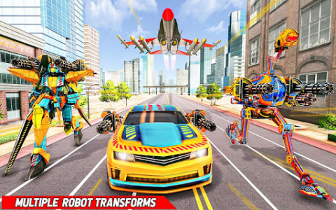 اسکرین شات برنامه Ostrich Robot Car Transform Wars – Car Robot Games 3