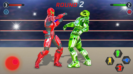 اسکرین شات برنامه Real Robot Ring Fighting Games 1