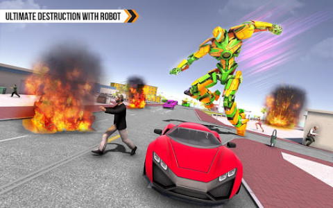 اسکرین شات برنامه Game of Robots and Cars – Auto Rickshaw Robot Game 5