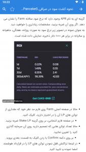 اسکرین شات برنامه آموزش صرافی پنکیک سواپ Pancakeswap 7