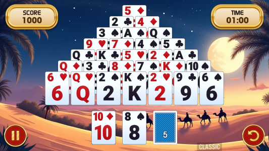 اسکرین شات 1 بازی Pyramid Solitaire Challenge
