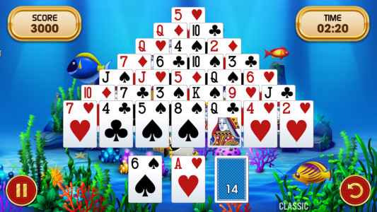 اسکرین شات 3 بازی Pyramid Solitaire Challenge
