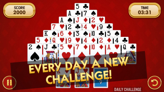 اسکرین شات 6 بازی Pyramid Solitaire Challenge