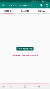 اسکرین شات 2 برنامه Force 4G LTE Mode Only