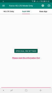 اسکرین شات 3 برنامه Force 4G LTE Mode Only