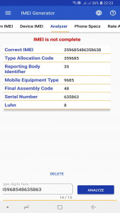 اسکرین شات 4 برنامه IMEI Generator Pro