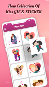 اسکرین شات برنامه Kiss GIF : Kiss Stickers For Whatsapp 1