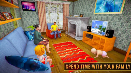 اسکرین شات بازی Virtual Rich Granny Simulator - Happy Lifestyle 2