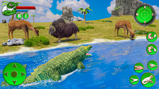 اسکرین شات بازی Crocodile Games: Animal Sim 3D 4