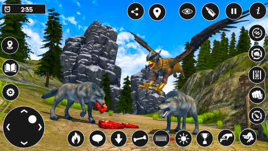 اسکرین شات برنامه Wild Griffin Eagle Simulator 5