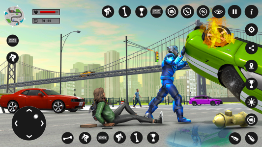 اسکرین شات 1 بازی Flying Lion Rope Hero Game