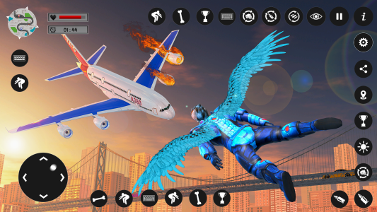 اسکرین شات 2 بازی Flying Lion Rope Hero Game