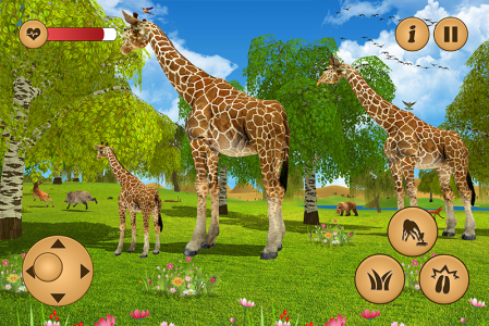 اسکرین شات بازی Giraffe Family Life Jungle Sim 4