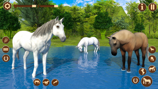 اسکرین شات بازی Wild Horse Riding Sim: Racing 1