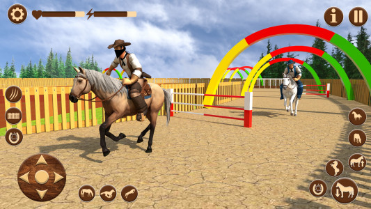 اسکرین شات بازی Wild Horse Riding Sim: Racing 3