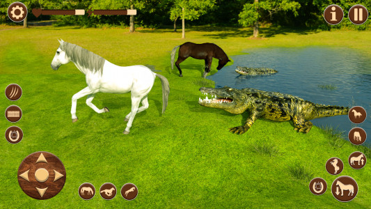 اسکرین شات بازی Wild Horse Riding Sim: Racing 2