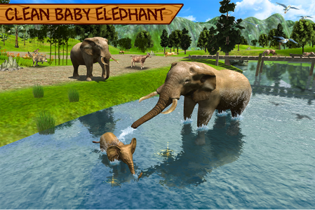 اسکرین شات برنامه Wild Elephant Family Simulator 5