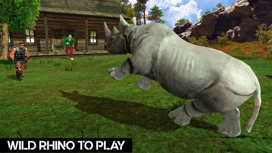 اسکرین شات 4 برنامه Wild Rhino Family Jungle Sim