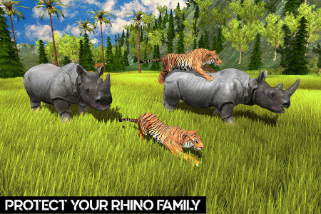 اسکرین شات برنامه Wild Rhino Family Jungle Sim 5