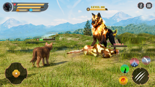 اسکرین شات بازی Wolf Family: Wild Wolf Games 1