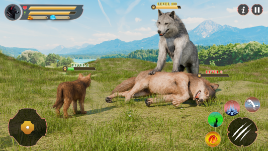 اسکرین شات بازی Wolf Family: Wild Wolf Games 2