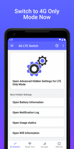 اسکرین شات 1 برنامه 4G LTE Network Switch - Speed