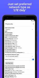 اسکرین شات 2 برنامه 4G LTE Network Switch - Speed