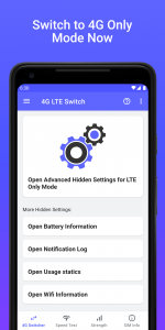 اسکرین شات برنامه 4G LTE Network Switch - Speed 1