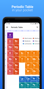 اسکرین شات برنامه Periodic Table Pro - Chemistry 1