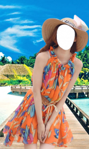 اسکرین شات برنامه Women Beach Dress Suit 3