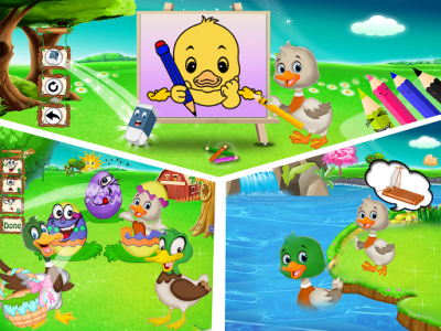 اسکرین شات برنامه Newborn Baby Duck - Family Rescue story 2