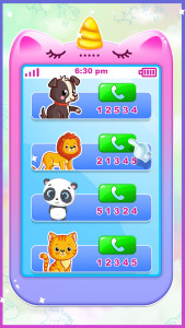 اسکرین شات 2 بازی Unicorn toy phone for girls