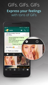 اسکرین شات 5 برنامه Ginger Keyboard - Emoji, GIFs