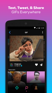 اسکرین شات برنامه GIPHY: GIFs, Stickers & Clips 4