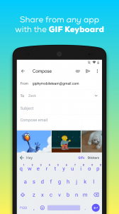اسکرین شات برنامه GIPHY: GIF & Sticker Keyboard  6