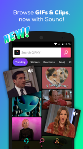 اسکرین شات 1 برنامه GIPHY: GIFs, Stickers & Clips