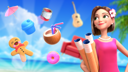 اسکرین شات 6 بازی Beach Homes Design : Miss Robi