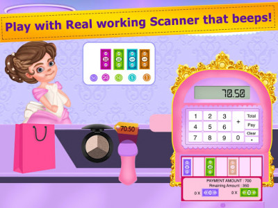 اسکرین شات بازی Pink Princess Grocery Market Cash Register 5