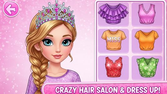 اسکرین شات 3 برنامه Princess Bella Braid hairstyle