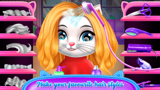 اسکرین شات برنامه Chic Baby kitty Cat Hair Salon 3