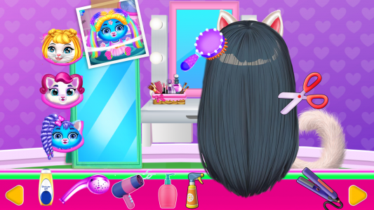 اسکرین شات برنامه Chic Baby kitty Cat Hair Salon 1