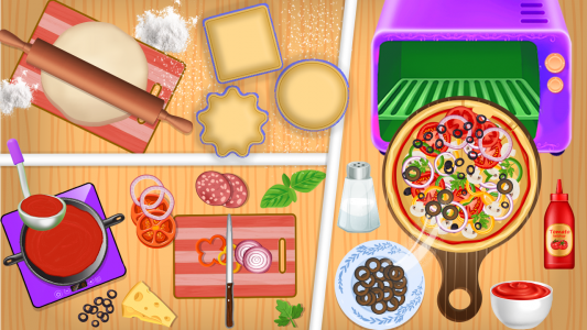 اسکرین شات بازی Pizza Maker -Kids Cooking Chef 1