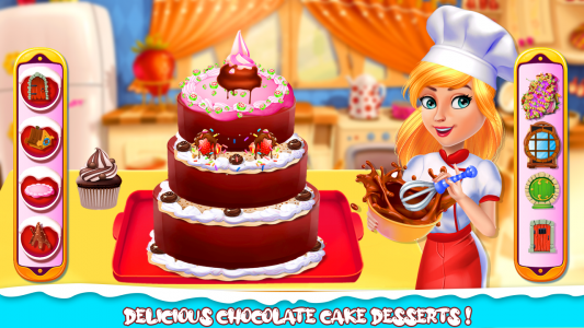 اسکرین شات برنامه Cake Baking games for girls 3