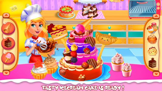 اسکرین شات 4 برنامه Cake Baking games for girls