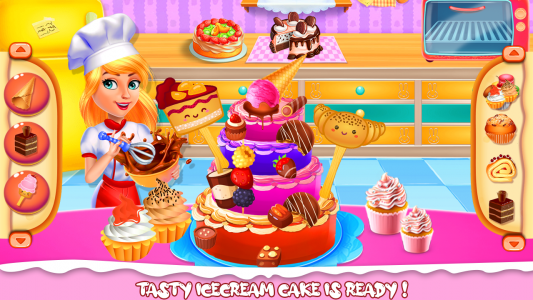 اسکرین شات برنامه Cake Baking games for girls 2