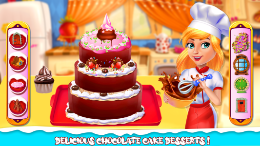 اسکرین شات 5 برنامه Cake Baking games for girls
