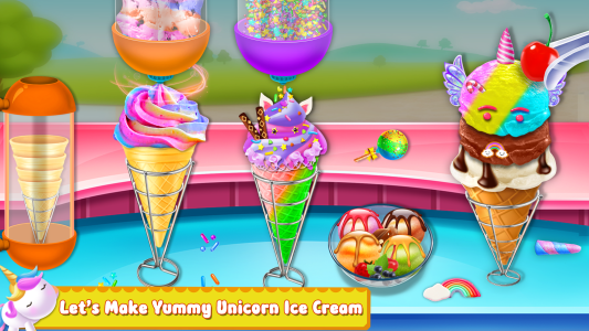 اسکرین شات 7 بازی Unicorn Cake Maker-Bakery Game